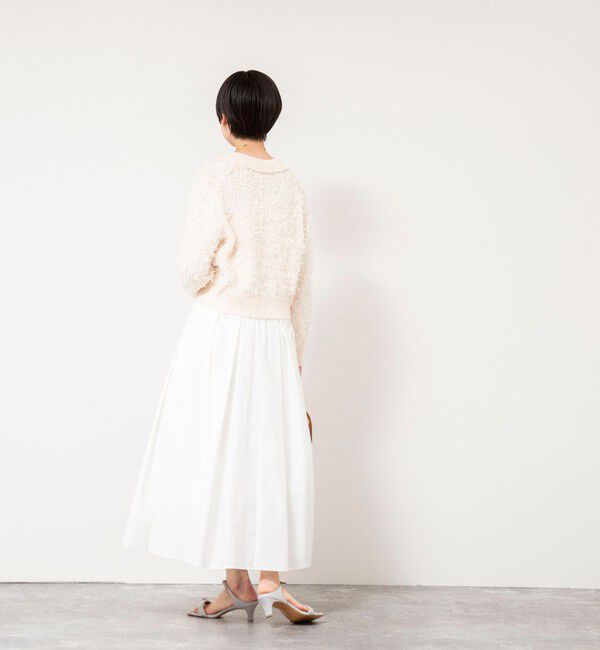 NOLLEY'S sophi「《手洗い可能》ファンシーヤーンポロ衿カーディガンジャケット」|カーディガン|