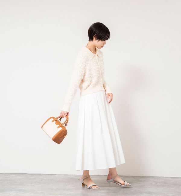 NOLLEY'S sophi「《手洗い可能》ファンシーヤーンポロ衿カーディガンジャケット」|カーディガン|