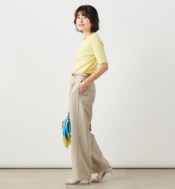 NOLLEY'S sophi「NEW morisachi《セットアップ対応》ウォッシャブルスラブオックスタックワイドパンツ」|その他|