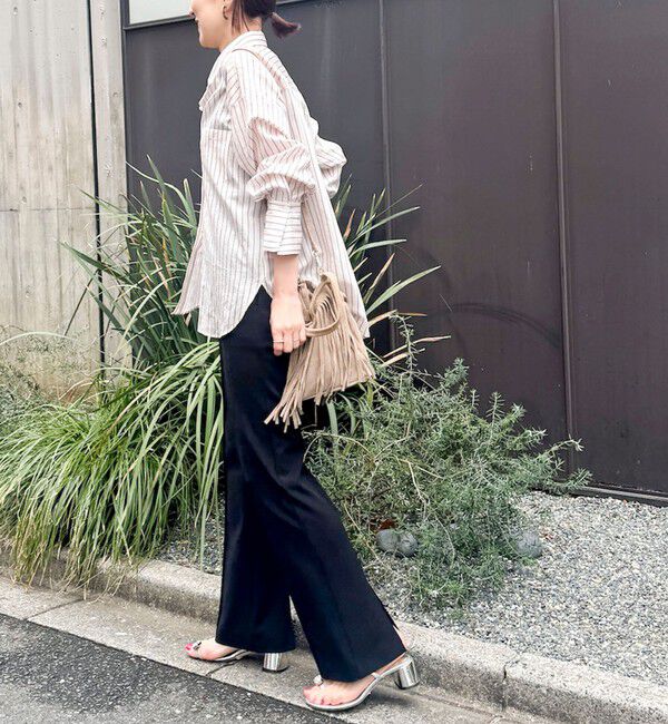 NOLLEY'S sophi「ウォッシャブルカットジョーゼットスリットパンツ」|その他|