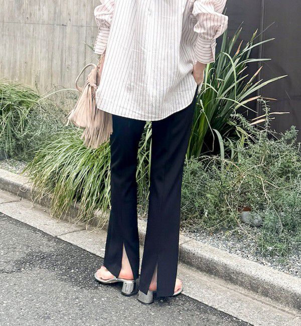 NOLLEY'S sophi「ウォッシャブルカットジョーゼットスリットパンツ」|その他|