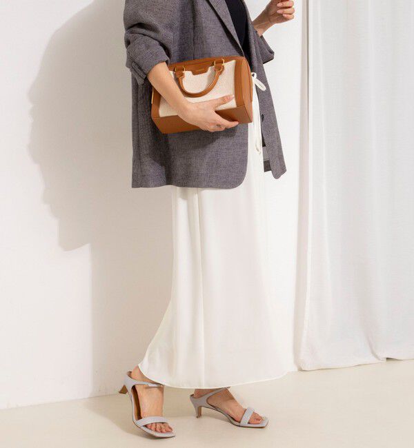 NOLLEY'S「ウォッシャブルハイスペックサテンロングスカート」|フレア|