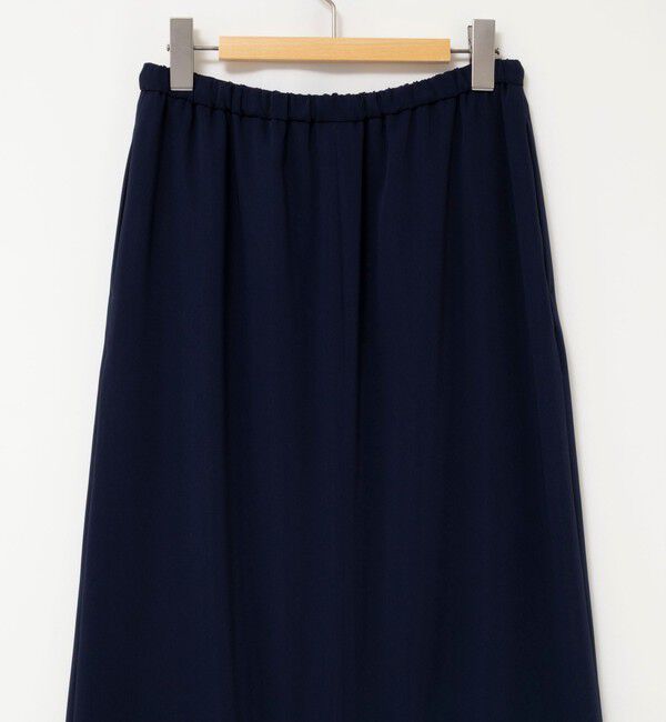 NOLLEY'S「ウォッシャブルハイスペックサテンロングスカート」|フレア|