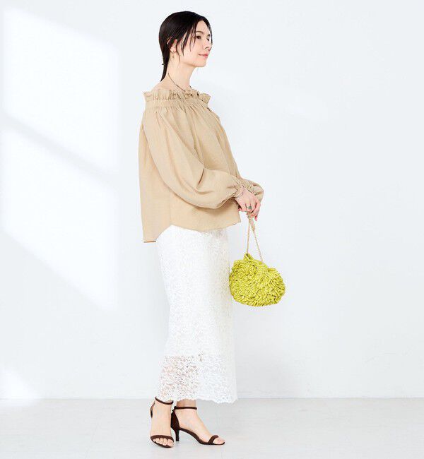 NOLLEY'S sophi「ウォッシャブルシアーシルクワッシャーオフショルブラウス」|シャツ・ブラウス|