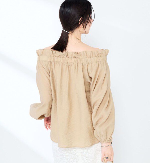 NOLLEY'S sophi「ウォッシャブルシアーシルクワッシャーオフショルブラウス」|シャツ・ブラウス|