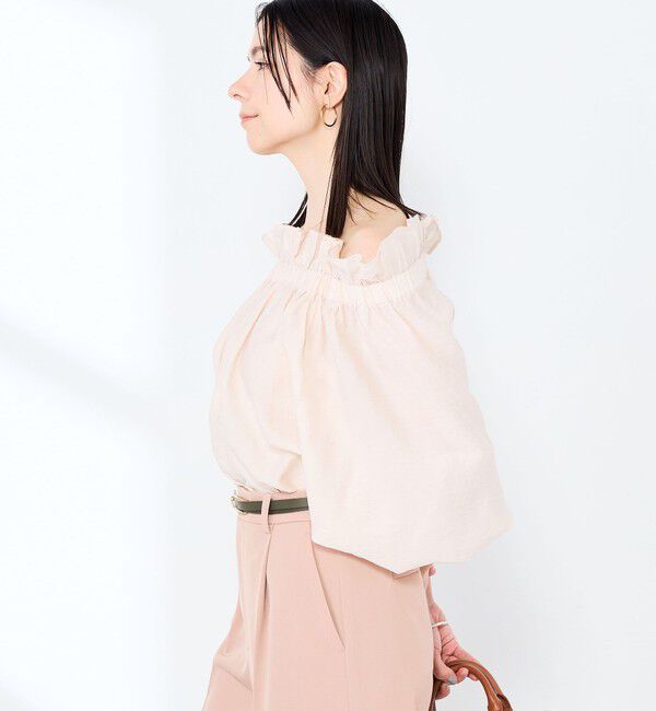 NOLLEY'S sophi「ウォッシャブルシアーシルクワッシャーオフショルブラウス」|シャツ・ブラウス|