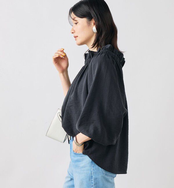 NOLLEY'S sophi「ウォッシャブルシアーシルクワッシャーオフショルブラウス」|シャツ・ブラウス|