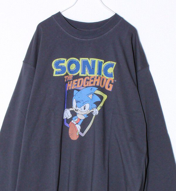 GLOSTER「【SONIC/ソニック】UNISEX ヴィンテージ風 ロンT」|Tシャツ・カットソー|