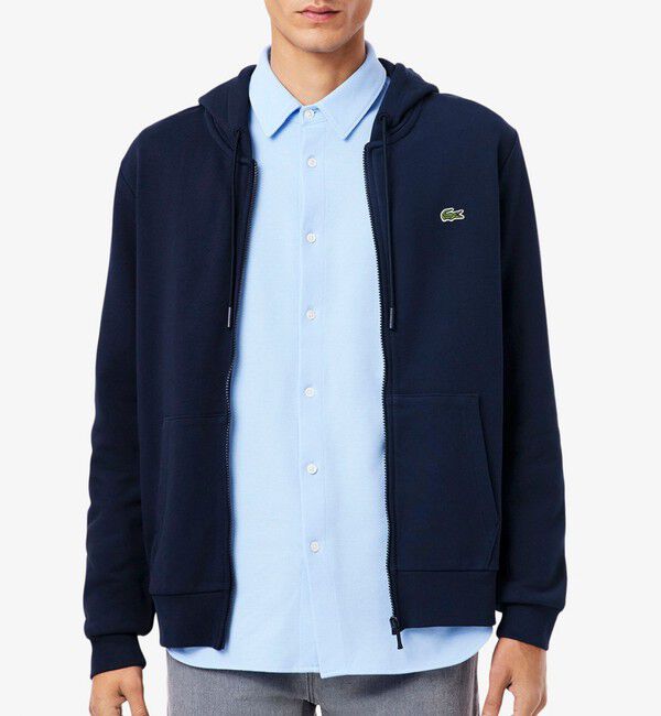 GLOSTER「【LACOSTE/ラコステ】エッセンシャルジップスウェットフーディー」|パーカー|