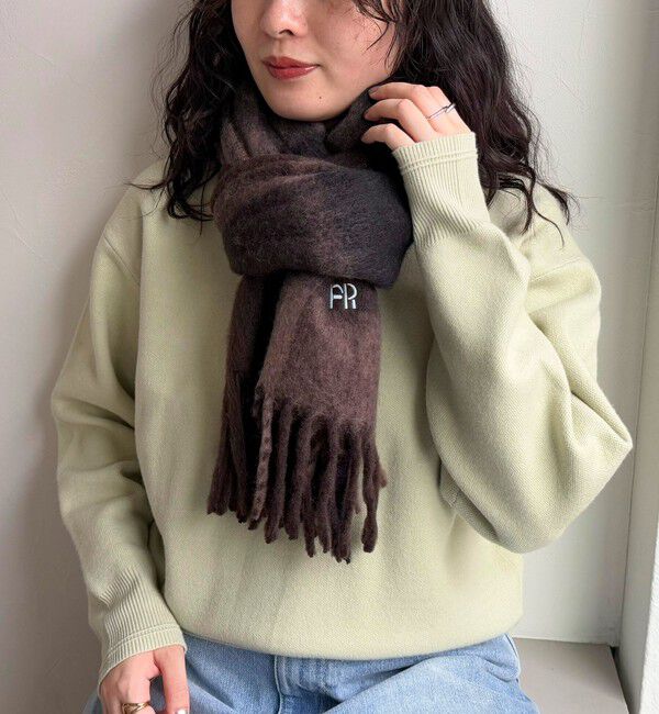 fredy emue「ライトブークレチェックマフラー45」|マフラー|