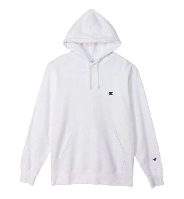 GLOSTER「【Champion/チャンピオン】ICON フーデッドスウェットシャツ ベーシック」|パーカー|ホワイト