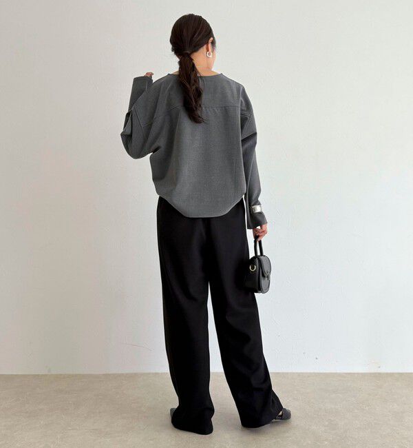 fredy emue「【4サイズ展開】ソフトシャークスキン/チェックイージーパンツ」|チノ|