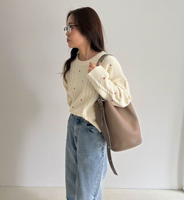 fredy emue「タテ型2wayレザーホーボーバッグ」|ショルダー・メッセンジャー|