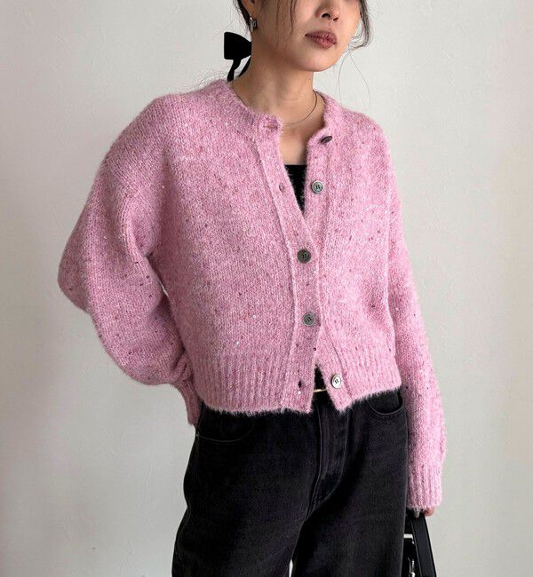 fredy emue「スパンコールニットカーディガン」|カーディガン|