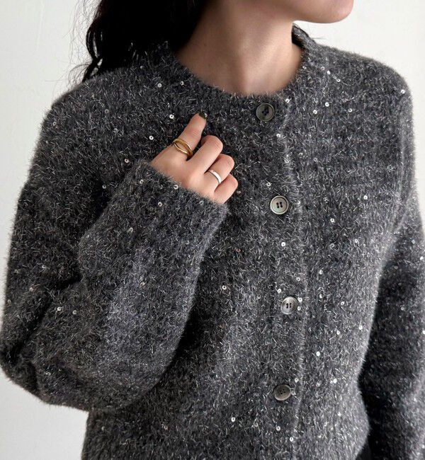 fredy emue「スパンコールニットカーディガン」|カーディガン|