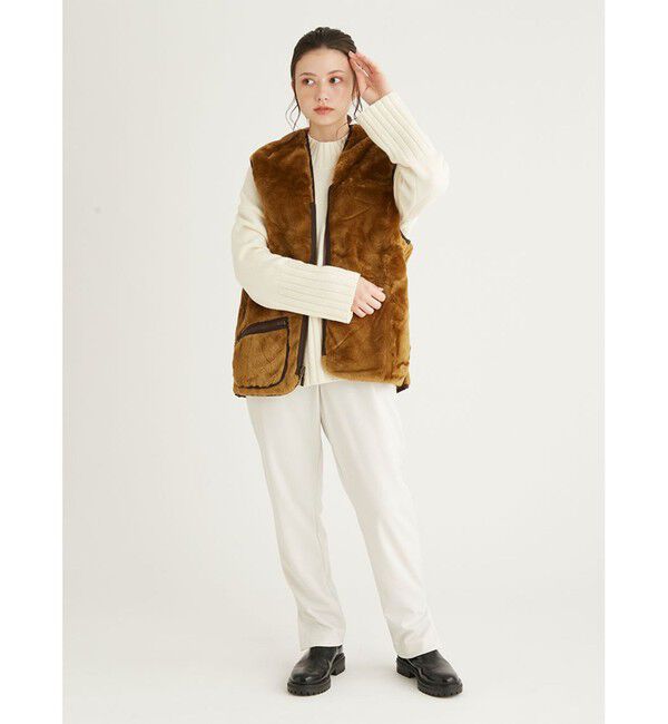 GLOSTER「【BARBOUR/バブアー】フロントジップ ファー ライナー ベスト」|ベスト・ジレ|