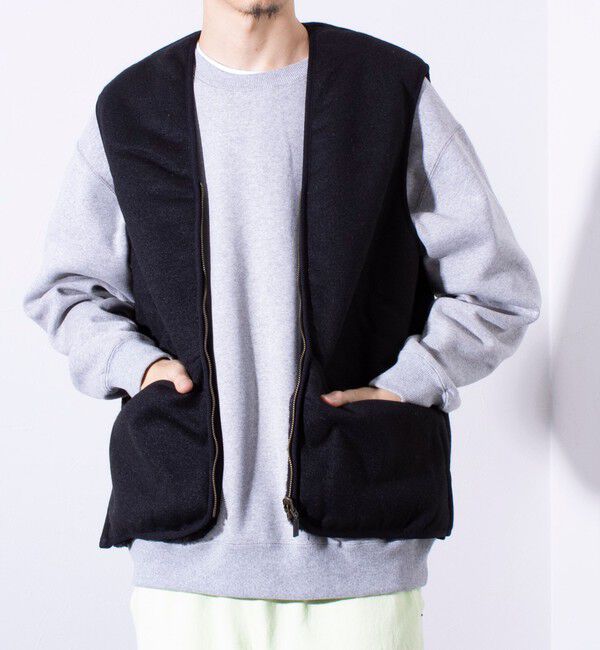 GLOSTER「【BARBOUR/バブアー】フロントジップ ファー ライナー ベスト」|ベスト・ジレ|