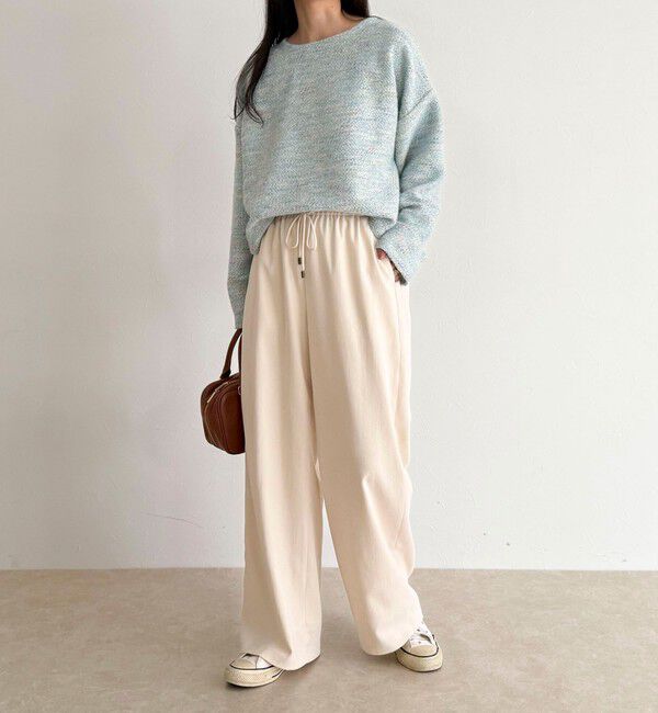 fredy emue「ツィードニットソーコクーンプルオーバー」|Tシャツ・カットソー|