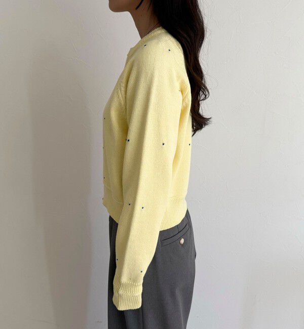 fredy emue「ハンド刺しゅうハートZIPカーディガン」|カーディガン|