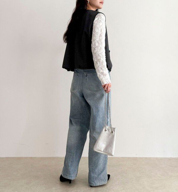 fredy emue「【セットアップ対応】ポンチノーカラージレ」|ベスト・ジレ|