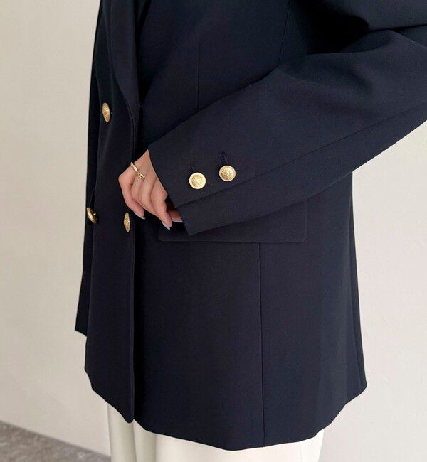 fredy emue「【3サイズ展開/オンオフ使える】ダブルブレストジャケット」|テーラードジャケット|