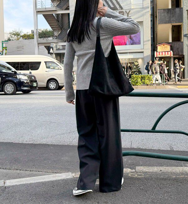 fredy emue「センタースリット衿付きプルオーバー」|ニット・セーター|