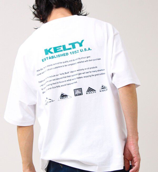 GLOSTER「【KELTY&times;GLOSTER】別注 バックヒストリーロゴT」|Tシャツ・カットソー|オフホワイト