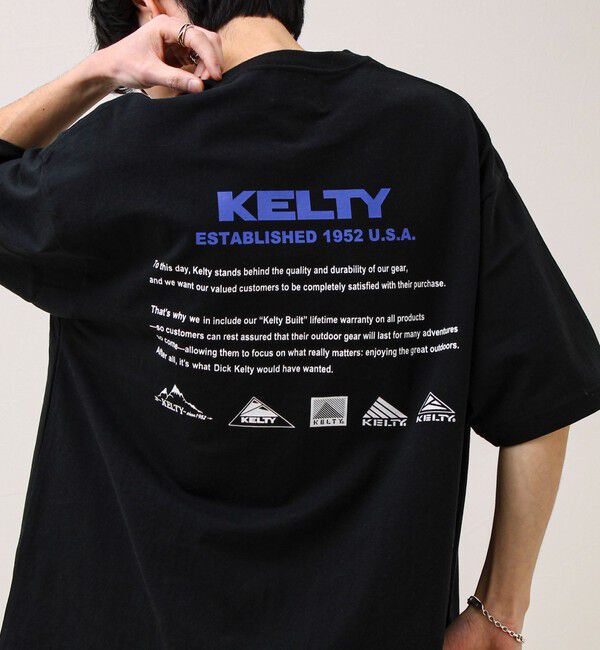 GLOSTER「【KELTY&times;GLOSTER】別注 バックヒストリーロゴT」|Tシャツ・カットソー|ブラック