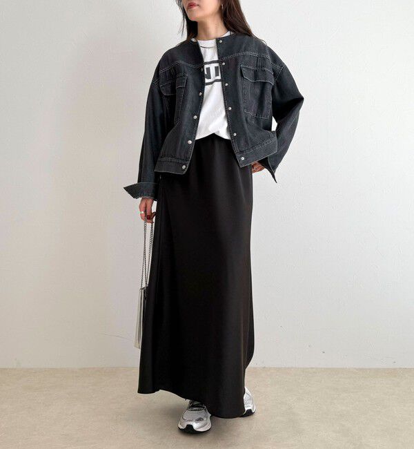 fredy emue「ニュアンスデニムノーカラージャケット」|ノーカラージャケット|