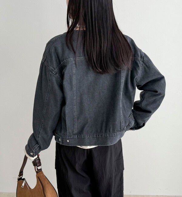 fredy emue「ニュアンスデニムノーカラージャケット」|ノーカラージャケット|