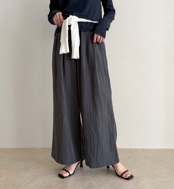 fredy emue「こなれワッシャータックイージーパンツ」|チノ|