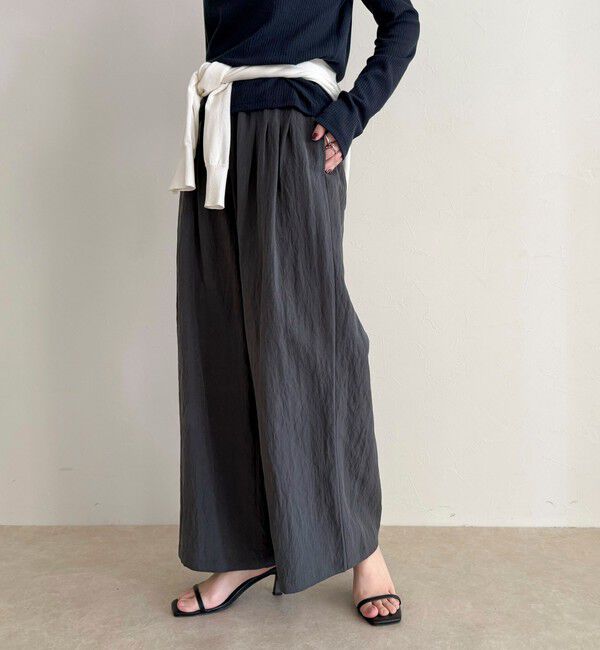 fredy emue「こなれワッシャータックイージーパンツ」|チノ|