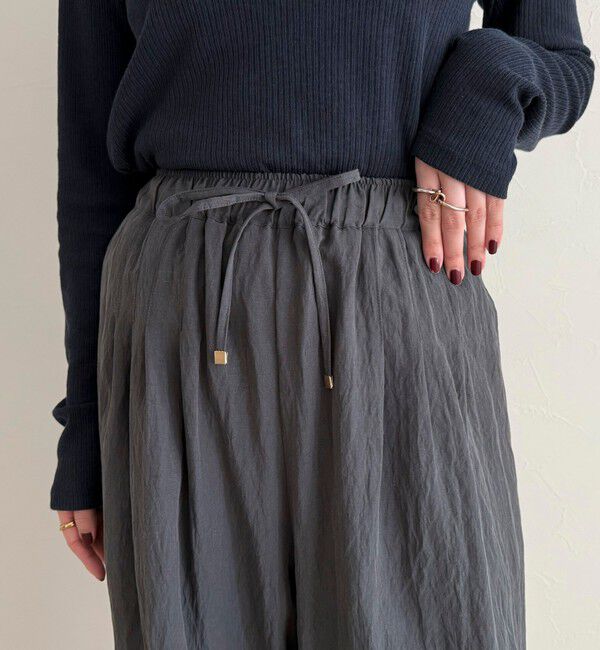 fredy emue「こなれワッシャータックイージーパンツ」|チノ|