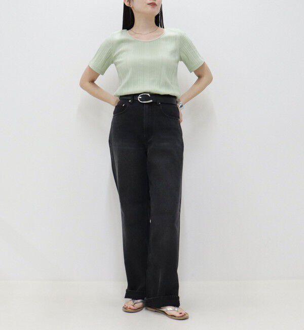 fredy emue「ランダムテレコ5分袖Tシャツ」|Tシャツ・カットソー|