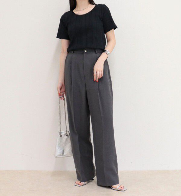 fredy emue「ランダムテレコ5分袖Tシャツ」|Tシャツ・カットソー|