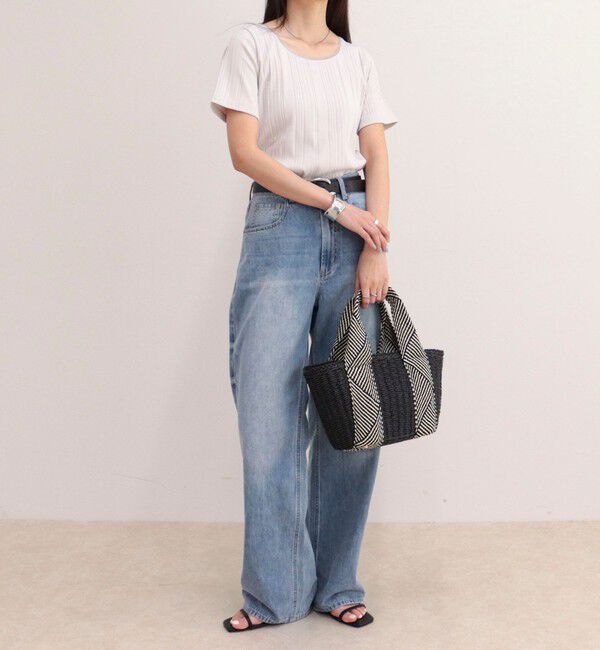 fredy emue「ランダムテレコ5分袖Tシャツ」|Tシャツ・カットソー|