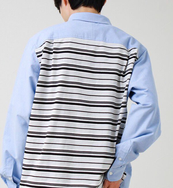 GLOSTER「【フレブル刺繍】ボタンダウン コンビシャツ」|シャツ・ブラウス|