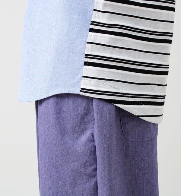 GLOSTER「【フレブル刺繍】ボタンダウン コンビシャツ」|シャツ・ブラウス|