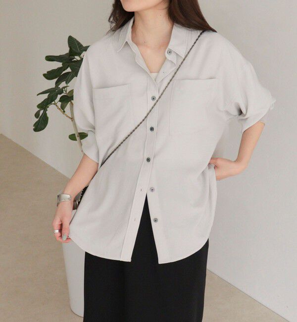 fredy emue「とろみカシュクールシャツ」|シャツ・ブラウス|