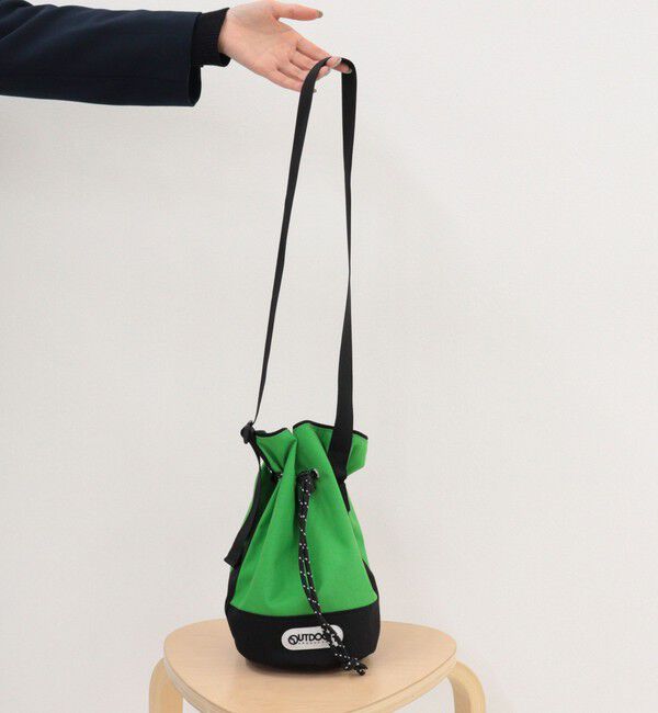 fredy emue「【OUTDOOR PRODUCTS】 バイカラードロスト巾着ショルダー」|ショルダー・メッセンジャー|