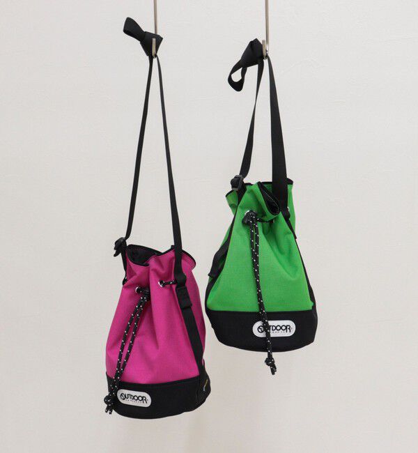 fredy emue「【OUTDOOR PRODUCTS】 バイカラードロスト巾着ショルダー」|ショルダー・メッセンジャー|