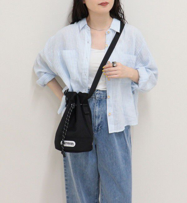 fredy emue「【OUTDOOR PRODUCTS】 バイカラードロスト巾着ショルダー」|ショルダー・メッセンジャー|