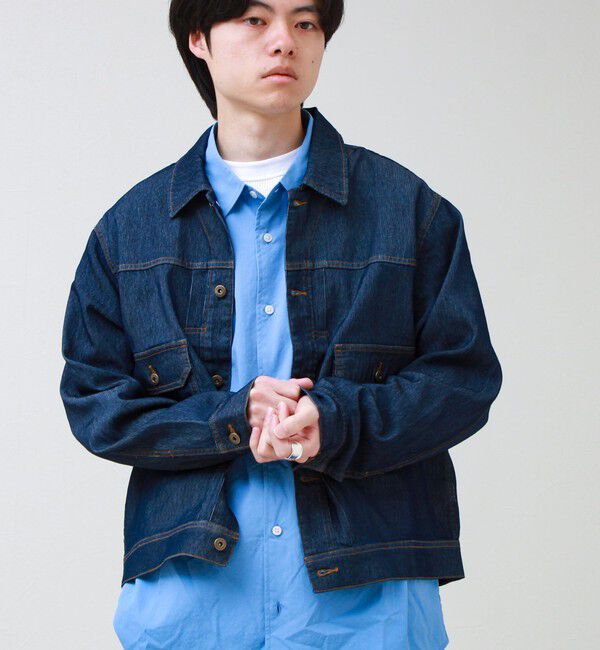 GLOSTER「【軽量ストレッチ】メッシュデニム3rdタイプジャケット」|デニムジャケット|