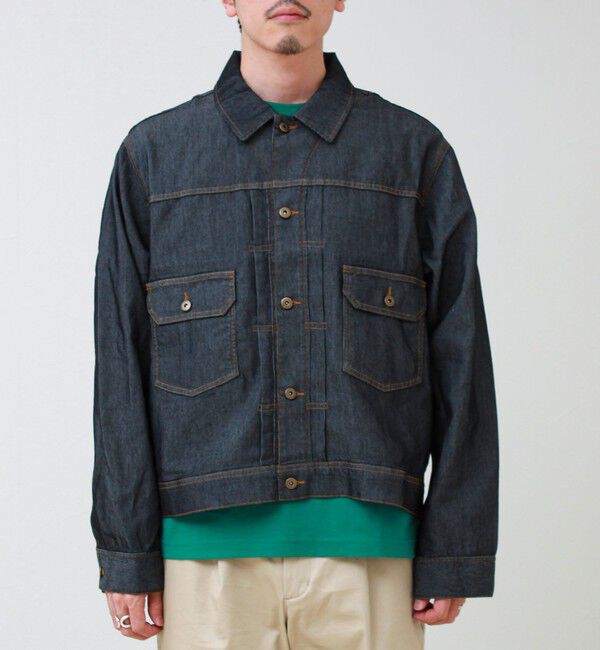 GLOSTER「【軽量ストレッチ】メッシュデニム3rdタイプジャケット」|デニムジャケット|