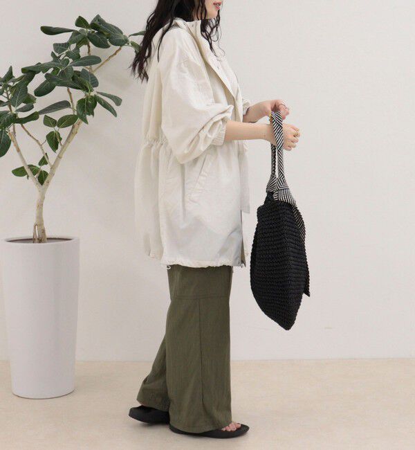 fredy emue「ナイロンミディ丈フードブルゾン」|ブルゾン・スタジャン|