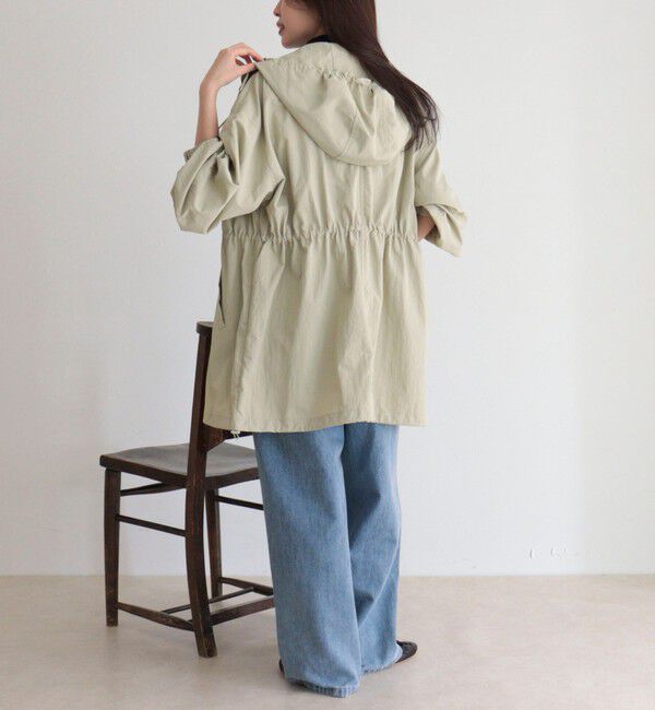 fredy emue「ナイロンミディ丈フードブルゾン」|ブルゾン・スタジャン|