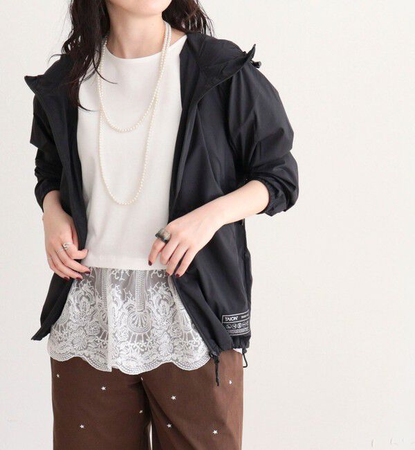 fredy emue「【TAION/タイオン】BASIC SPORTS W-ZIP LIGHT PK」|ブルゾン・スタジャン|ブラック