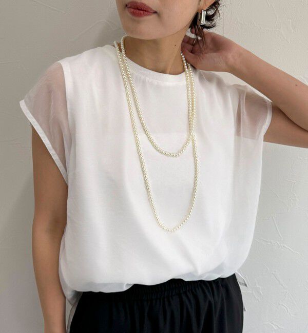 fredy emue「パール/メタルマルチロングネックレス」|ネックレス|