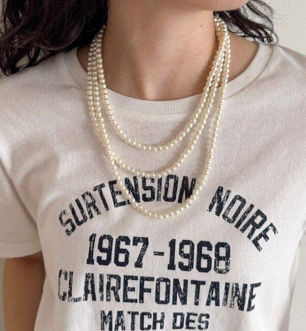 fredy emue「パール/メタルマルチロングネックレス」|ネックレス|