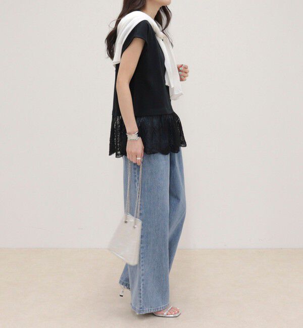 fredy emue「レースドッキングフレンチプルオーバー」|Tシャツ・カットソー|